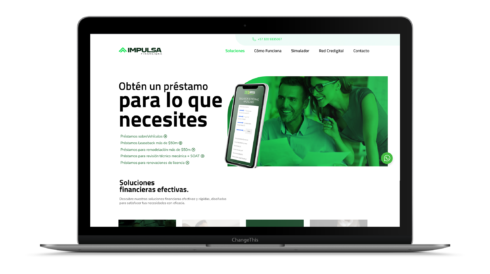 mockup web impulsa