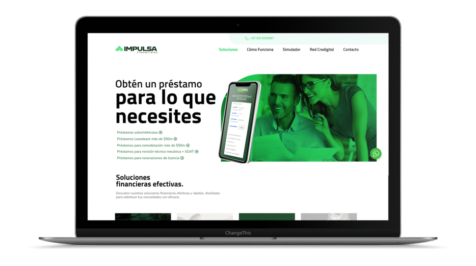 mockup web impulsa