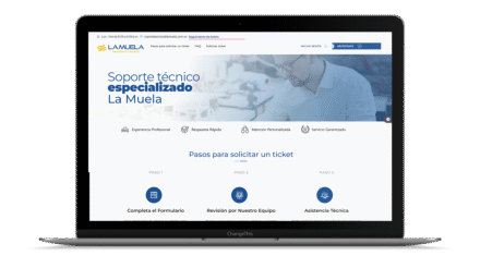 mockup web - soporte tecnico