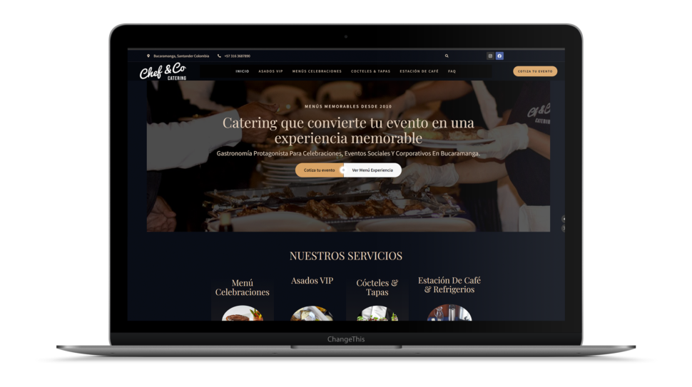 MOCKUP WEB CHEF AND CO