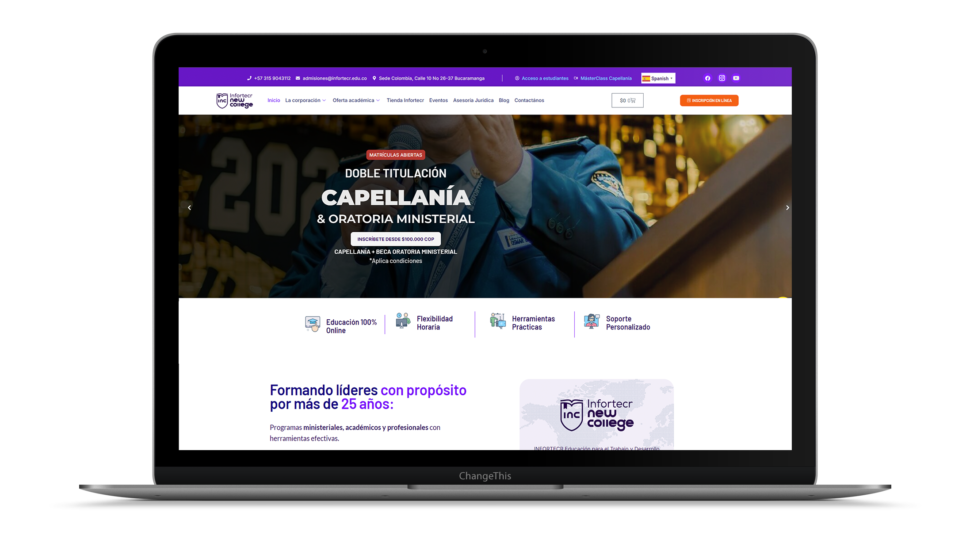 mockup web infortecr