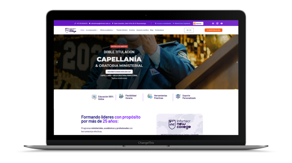 mockup web infortecr