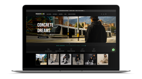 mockup web sneakers and co